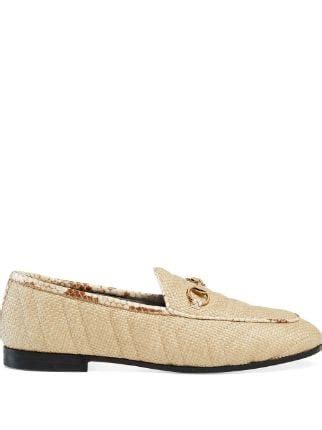 gucci raffia loafers|More.